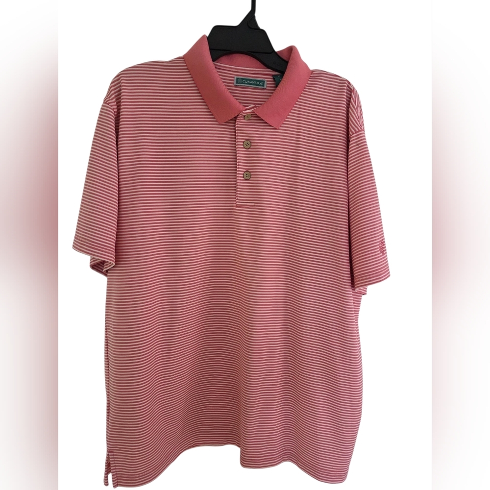 Cubavera Men's Stripped Polo Shirt Size XL